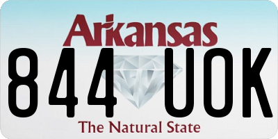 AR license plate 844UOK