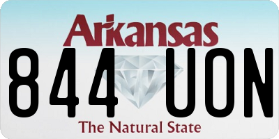 AR license plate 844UON