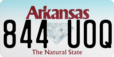 AR license plate 844UOQ