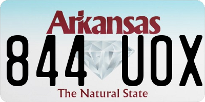 AR license plate 844UOX
