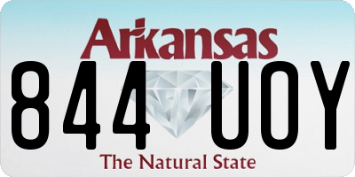 AR license plate 844UOY