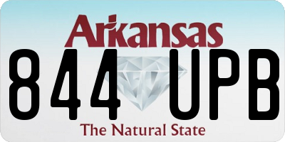 AR license plate 844UPB
