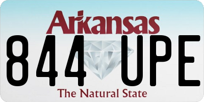 AR license plate 844UPE