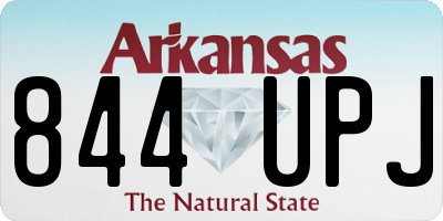 AR license plate 844UPJ