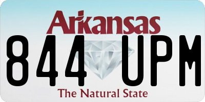 AR license plate 844UPM