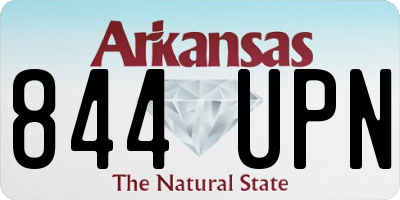 AR license plate 844UPN