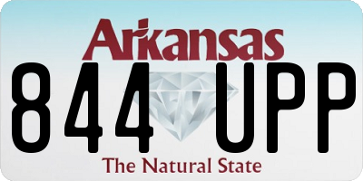 AR license plate 844UPP