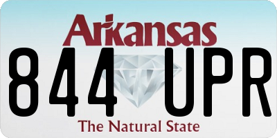 AR license plate 844UPR