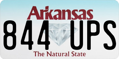AR license plate 844UPS