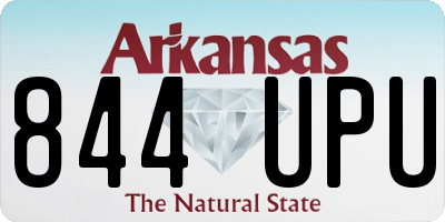 AR license plate 844UPU