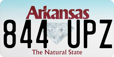AR license plate 844UPZ