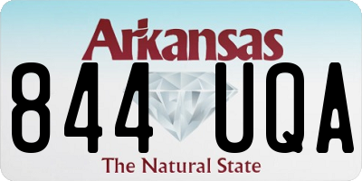 AR license plate 844UQA