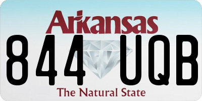 AR license plate 844UQB