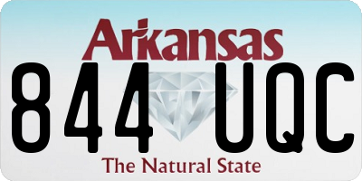 AR license plate 844UQC