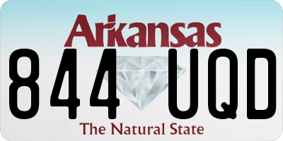 AR license plate 844UQD
