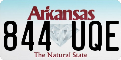 AR license plate 844UQE