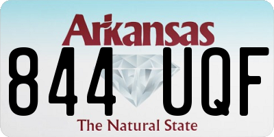 AR license plate 844UQF