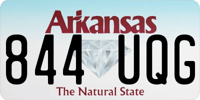 AR license plate 844UQG