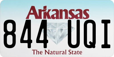 AR license plate 844UQI