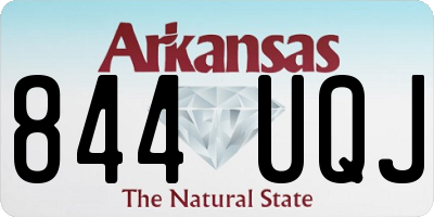 AR license plate 844UQJ