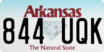 AR license plate 844UQK
