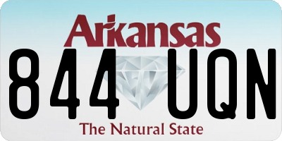 AR license plate 844UQN