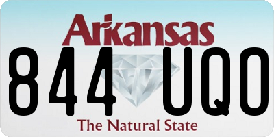 AR license plate 844UQO
