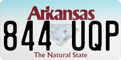 AR license plate 844UQP