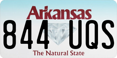 AR license plate 844UQS