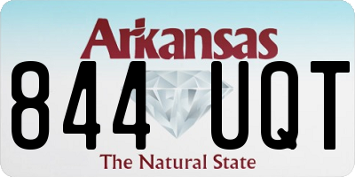 AR license plate 844UQT