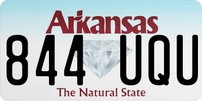 AR license plate 844UQU