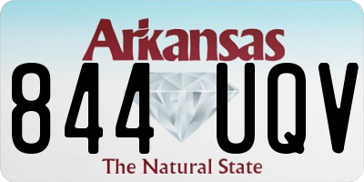 AR license plate 844UQV