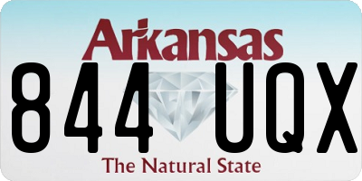 AR license plate 844UQX