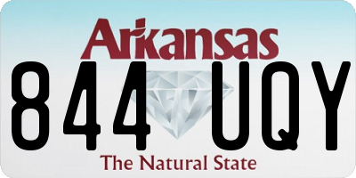 AR license plate 844UQY