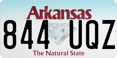 AR license plate 844UQZ