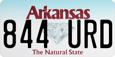 AR license plate 844URD
