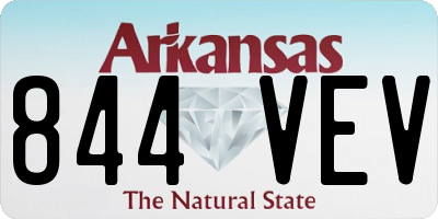 AR license plate 844VEV