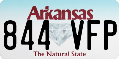 AR license plate 844VFP