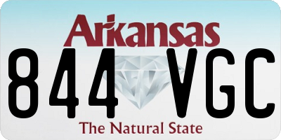 AR license plate 844VGC