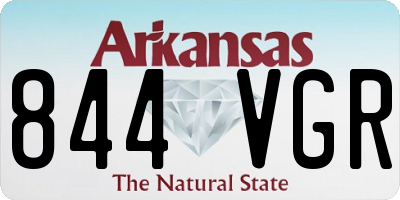 AR license plate 844VGR