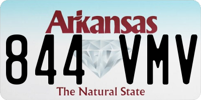 AR license plate 844VMV
