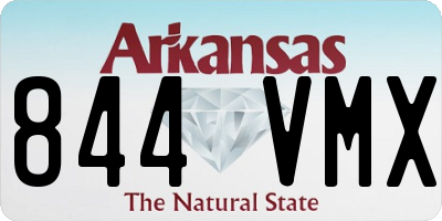 AR license plate 844VMX