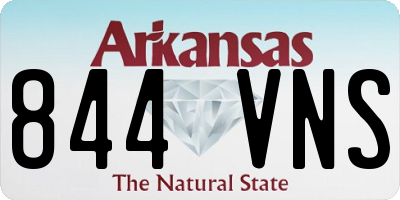 AR license plate 844VNS
