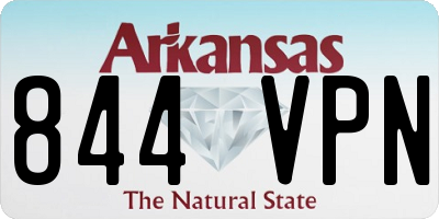AR license plate 844VPN