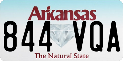 AR license plate 844VQA