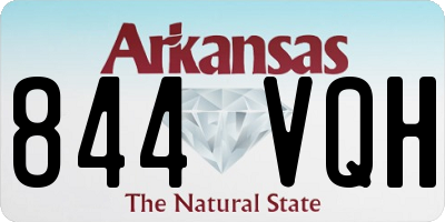 AR license plate 844VQH