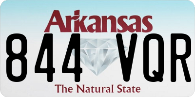 AR license plate 844VQR