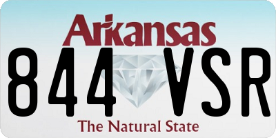 AR license plate 844VSR
