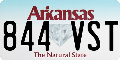 AR license plate 844VST