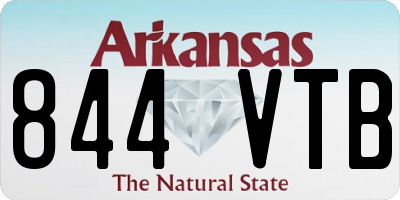 AR license plate 844VTB